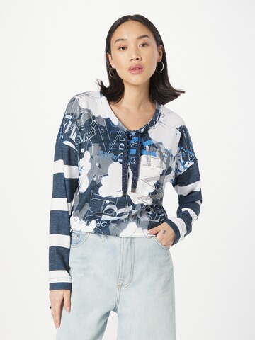 Key Largo Shirt 'Character' in Blauw: voorkant