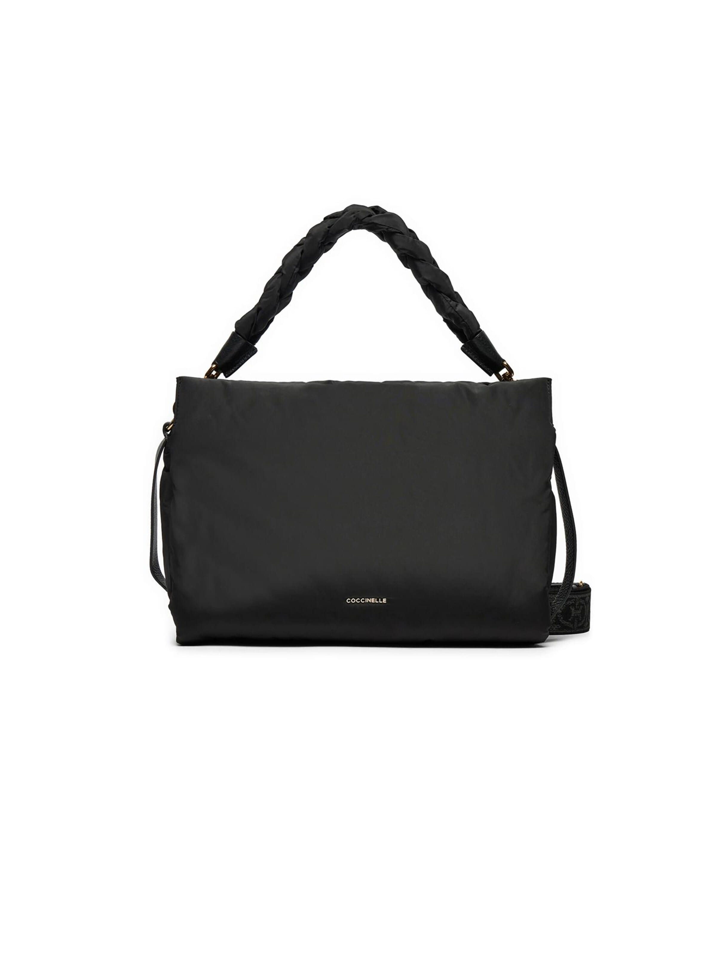 Sacs à main 'Boheme Puffy Nylon Handbag Puffy Nylon Fab' Coccinelle en noir : devant