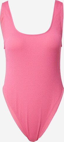 River Island Bustier Badeanzug in Pink: predná strana