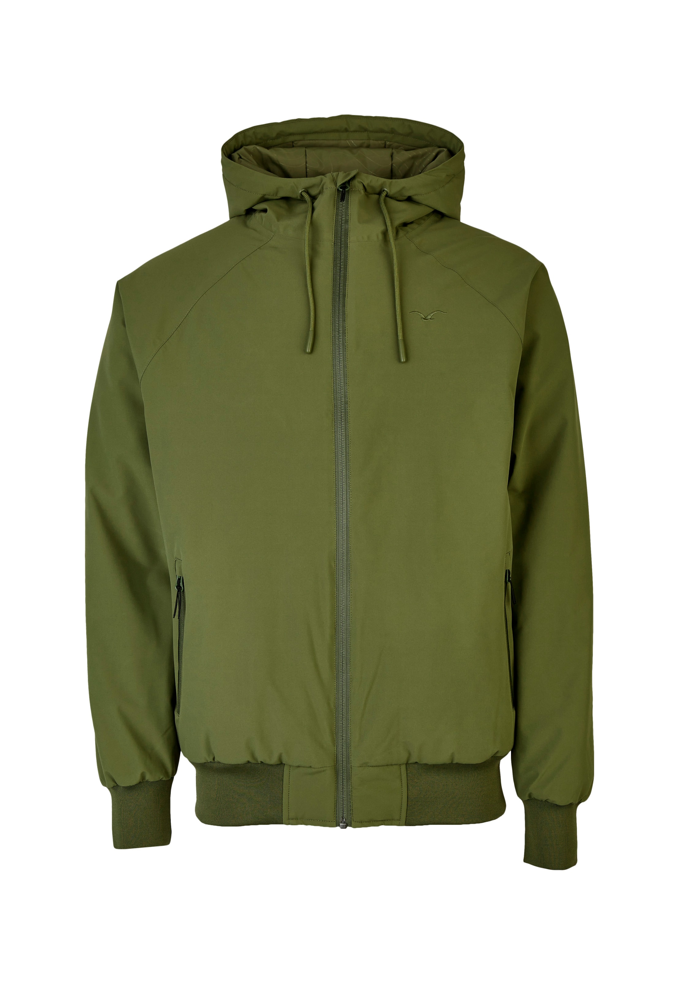 Cleptomanicx Jacke 'Simplist' in Grün: Vorderseite