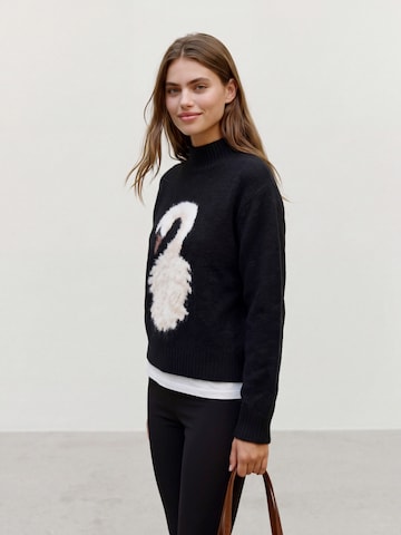 VERO MODA Pulóver 'VMSWAN' - fekete: elől