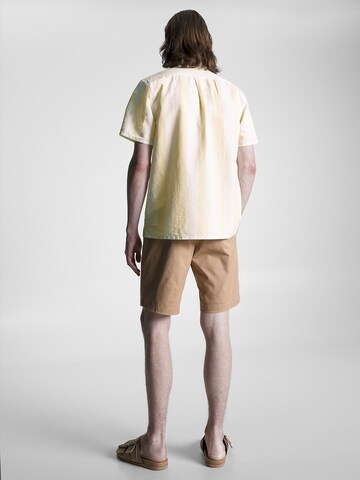 TOMMY HILFIGER Regular Fit Hemd in Gelb