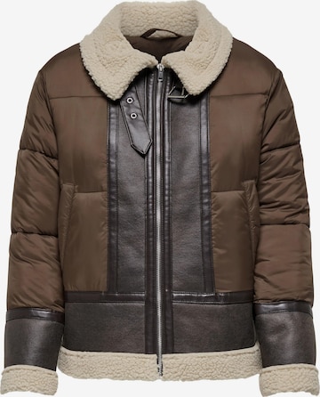 ONLY Winter Jacket 'Melinda' in Brown: front