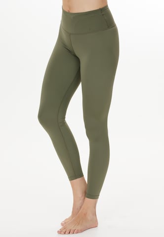 ENDURANCE Skinny Workout Pants 'Franza' in Green: front