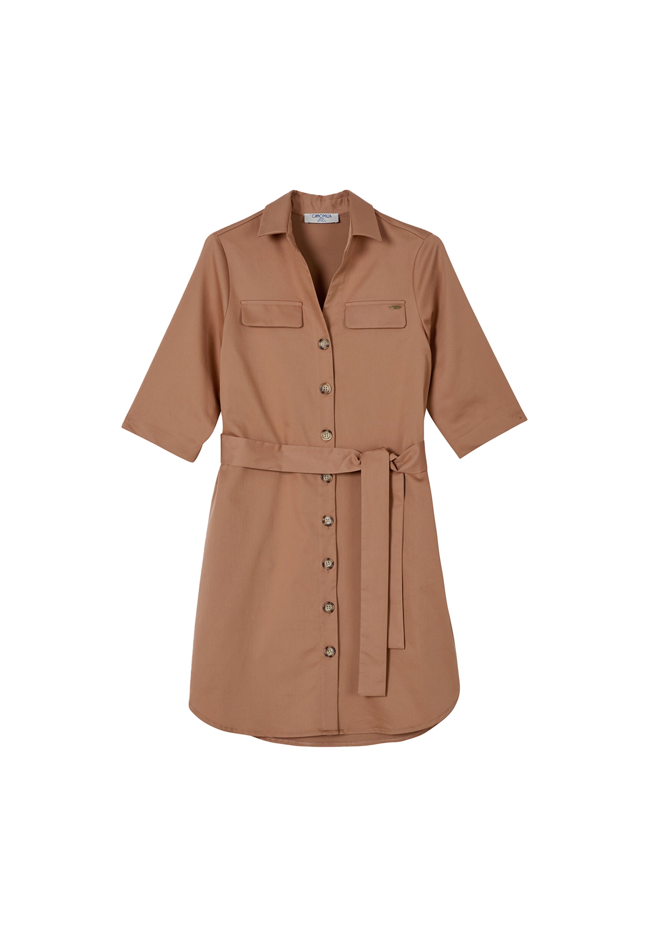 Camomilla Italia Blusenkleid 'ALDO' in Braun: Vorderseite