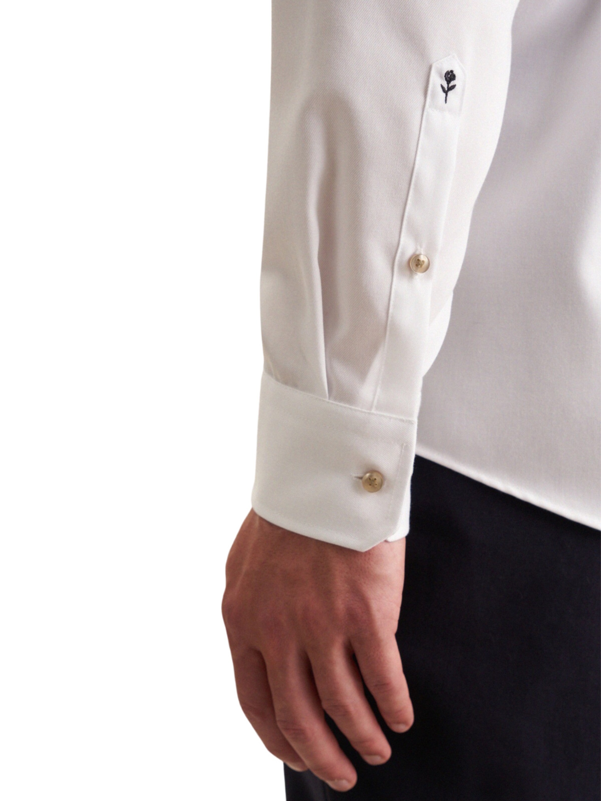 SEIDENSTICKER Regular Fit Skjorte i hvid