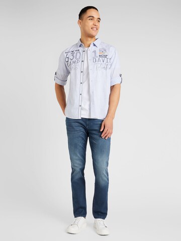 Coupe regular Chemise CAMP DAVID en bleu