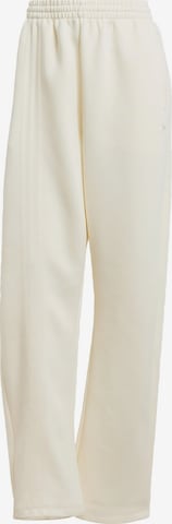 Largi Pantaloni 'Oversized 3-Stripes Sweat' de la ADIDAS ORIGINALS pe alb: față