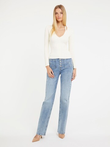 GUESS Pullover 'Aline' in Weiß