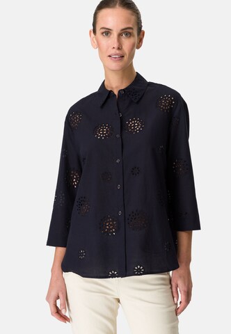 Camicia da donna di zero in blu: frontale