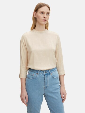 TOM TAILOR Blouse in Beige: voorkant