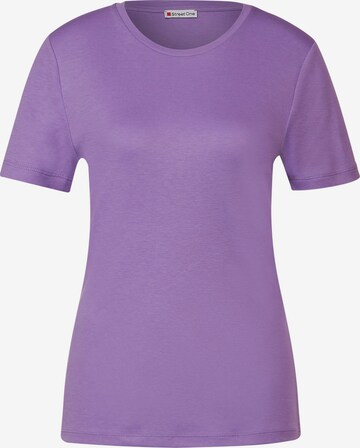 T-shirt STREET ONE en violet : devant