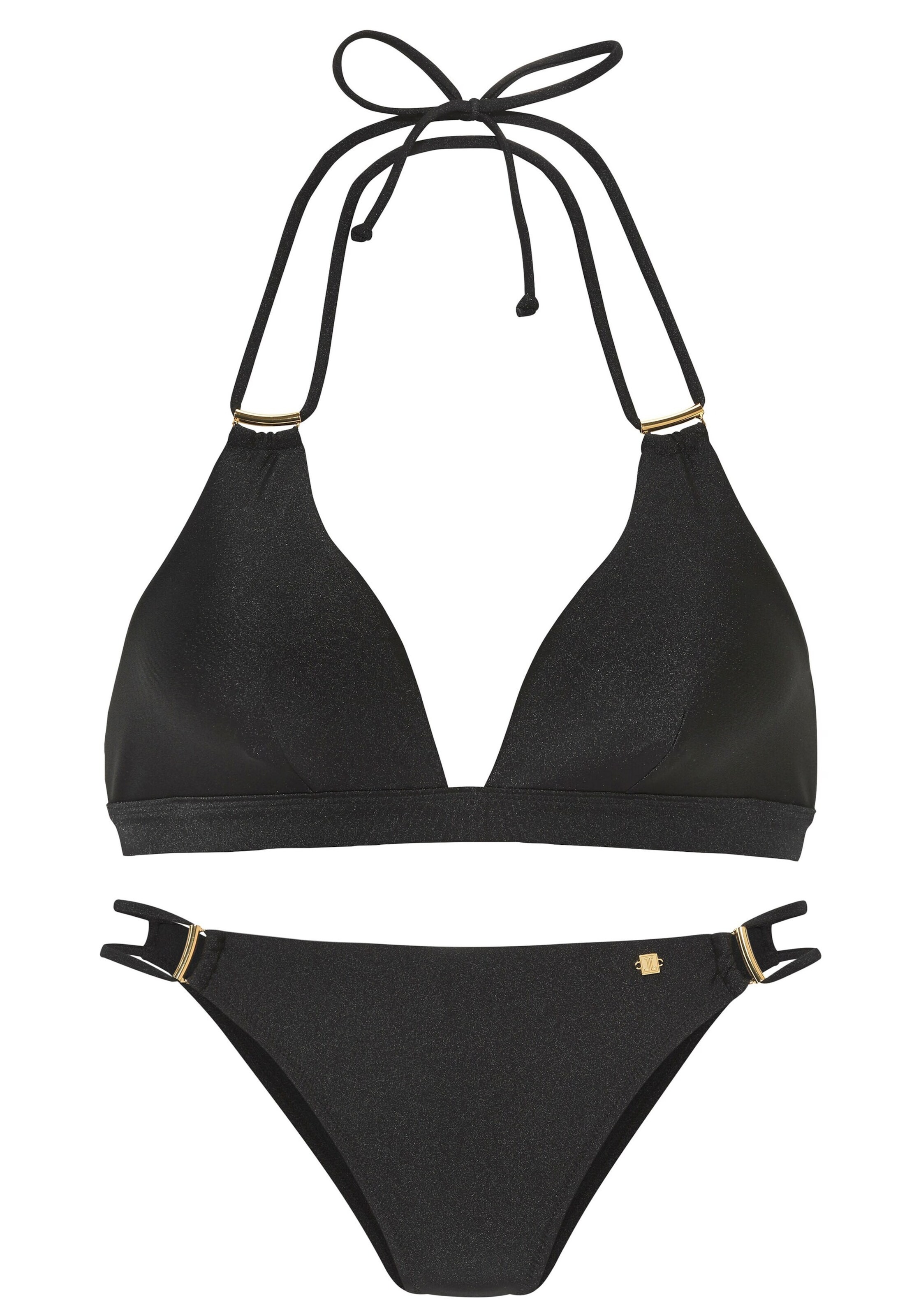 Triangle Bikini JETTE en noir : devant
