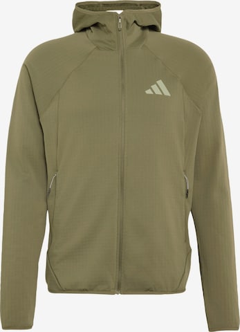 Veste en polaire fonctionnelle 'Xperior' ADIDAS TERREX en vert : devant