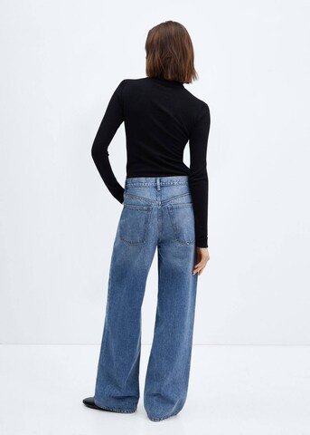 MANGO Wide Leg Jeans 'Massy' i blå