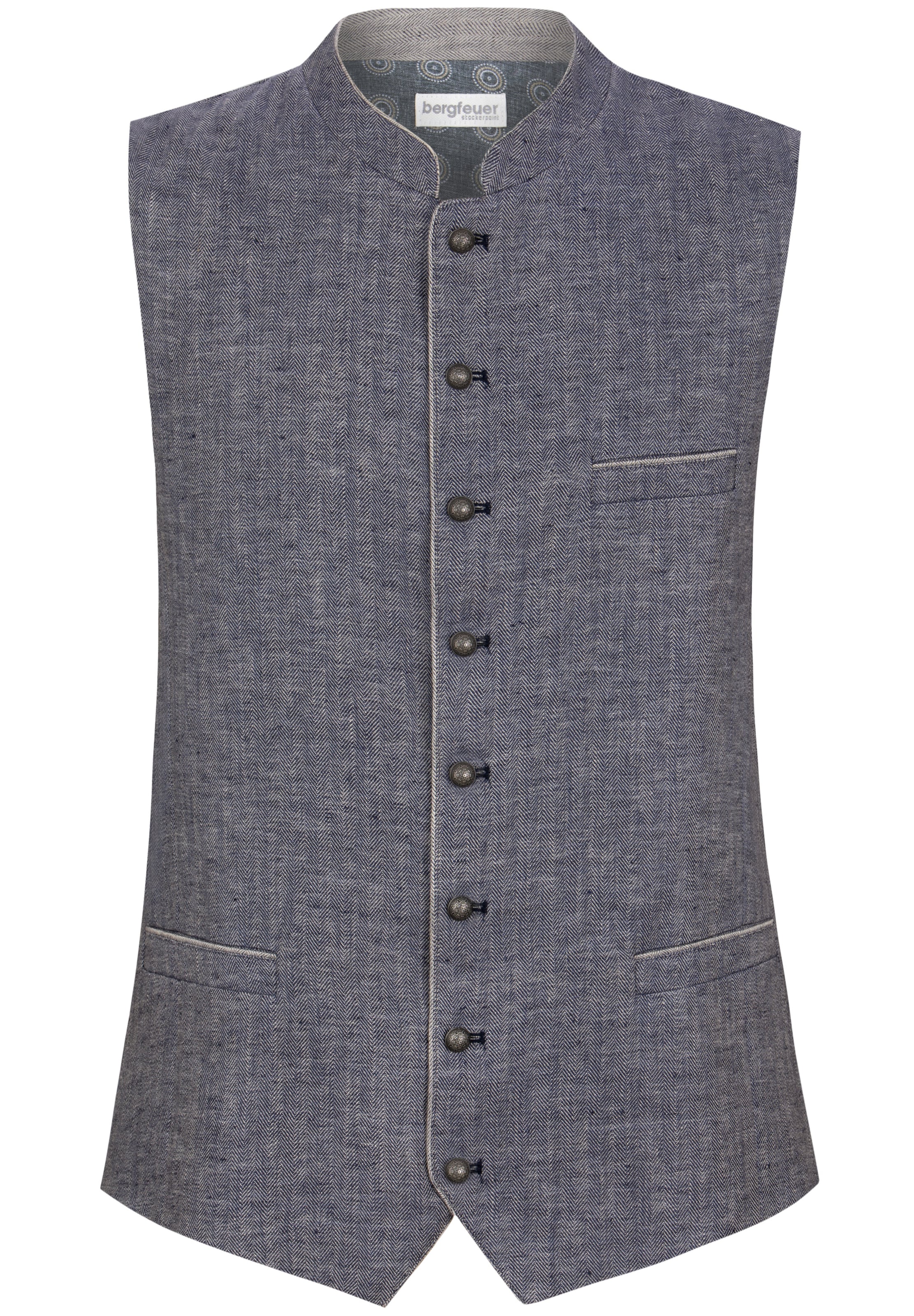 STOCKERPOINT Trachtenweste 'Lucio' in Blau: Vorderseite