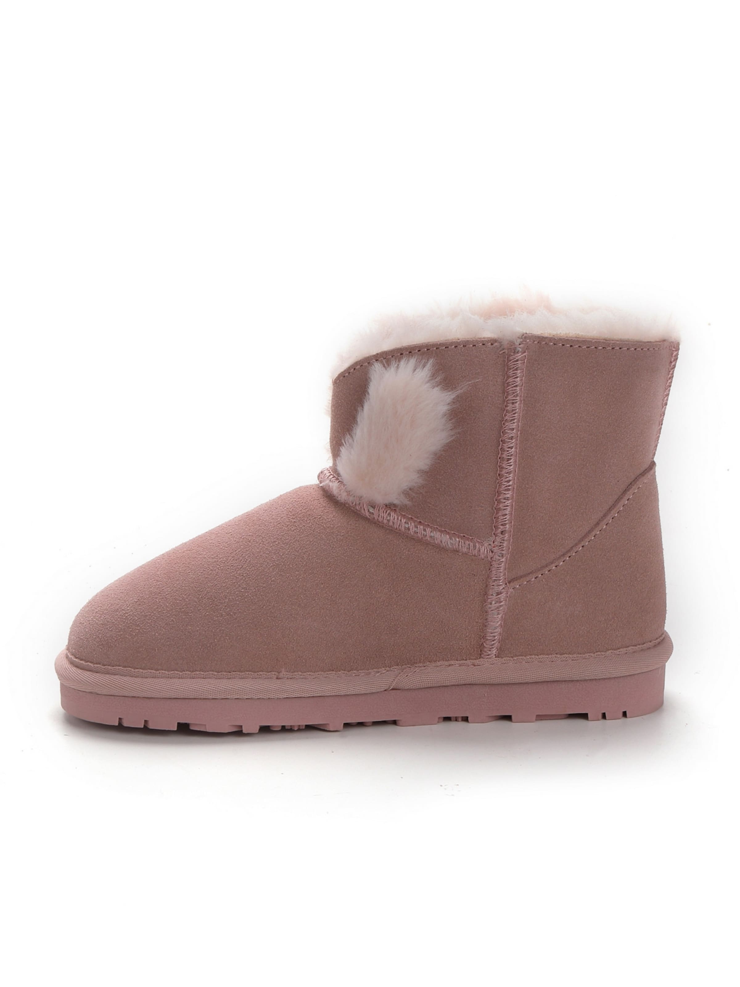 Bottes de neige 'Gusta' Gooce en rose : devant