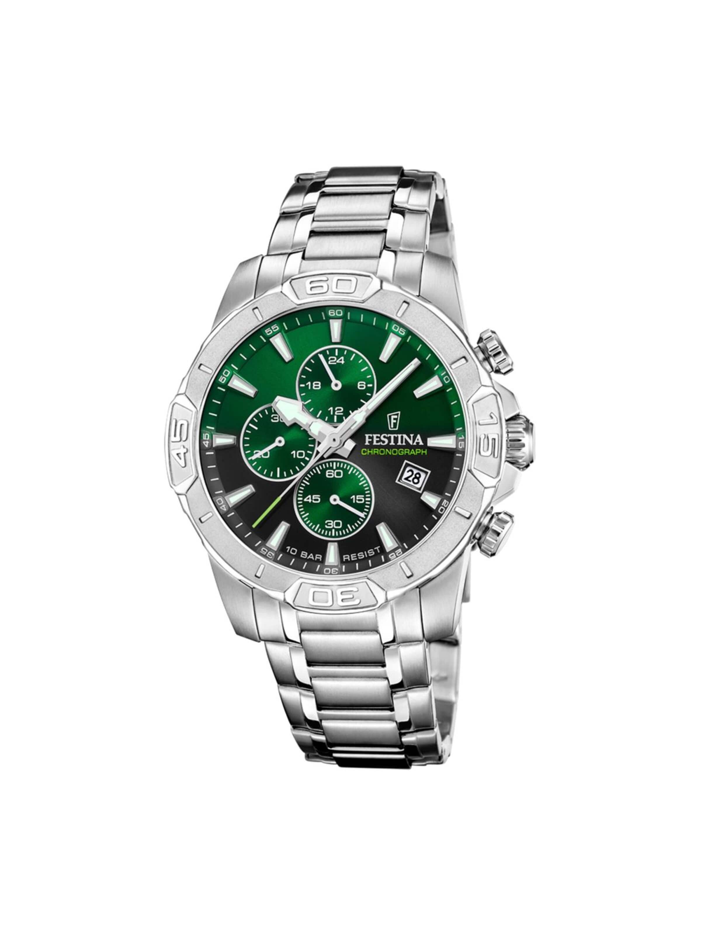 FESTINA Analoguhr‌ in Grün: Vorderseite