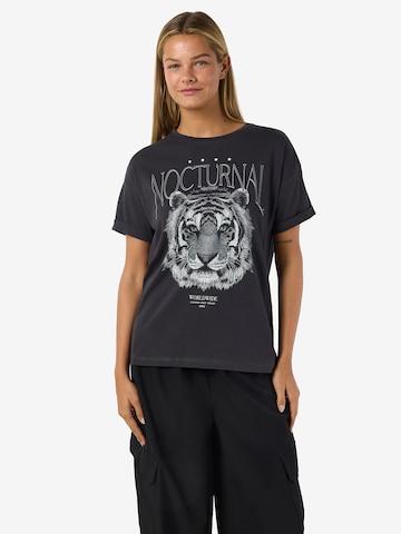 Maglietta 'NMBRANDY' di Noisy may in grigio: frontale