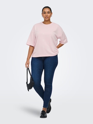 Felpa 'Carluna' di ONLY Carmakoma in rosa: frontale