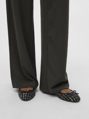 VERO MODA Wide leg Trousers 'BERLIN' in Green