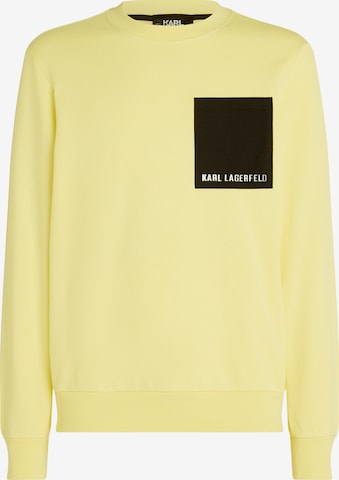Bluză de molton ' Pocket ' de la Karl Lagerfeld pe galben: față