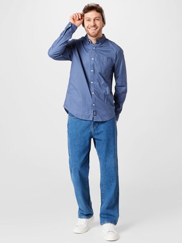 HOLLISTER Regular Fit Hemd in Blau
