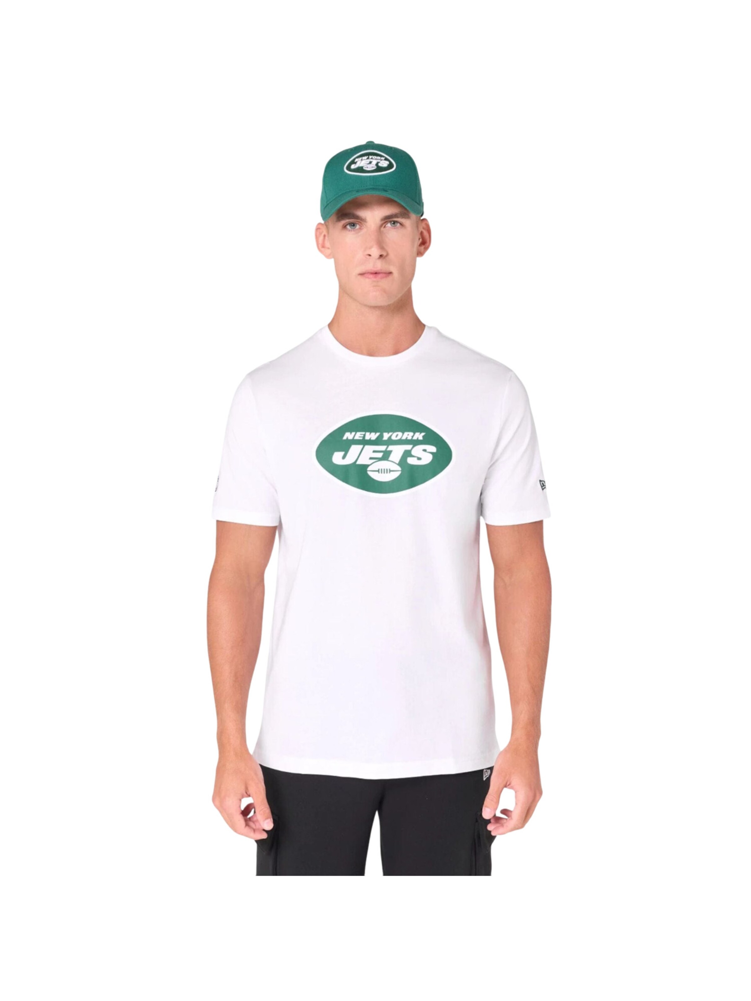 NEW ERA Shirt 'NFL New York Jets Logo' in White: front