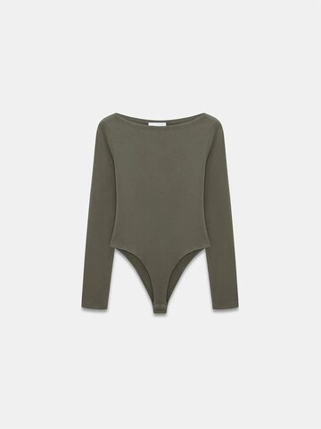 Body a camicia di Dilvin in verde: frontale