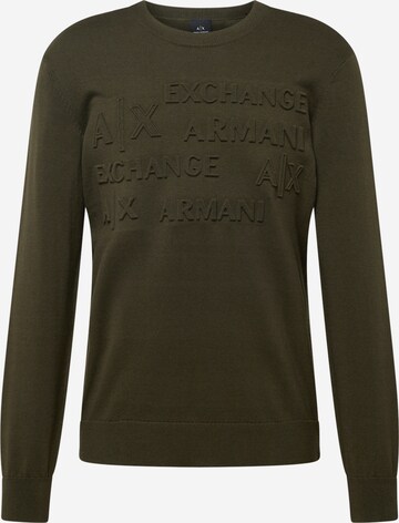 ARMANI EXCHANGE Sweter w kolorze zielony: przód