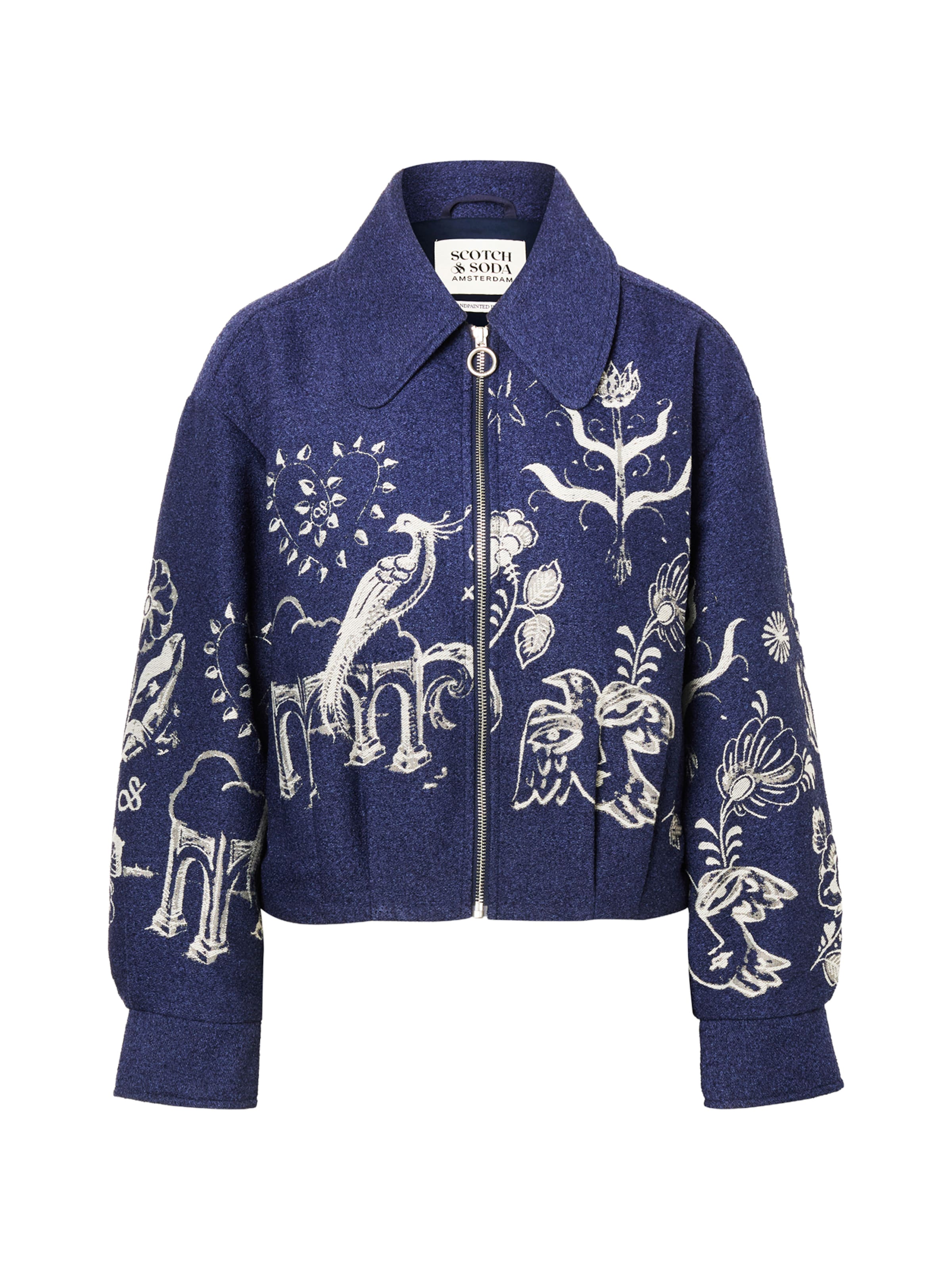 SCOTCH & SODA Тениска 'Seasonal Core' в синьо: отпред