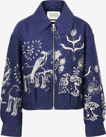 SCOTCH & SODA Тениска 'Seasonal Core' в синьо: отпред