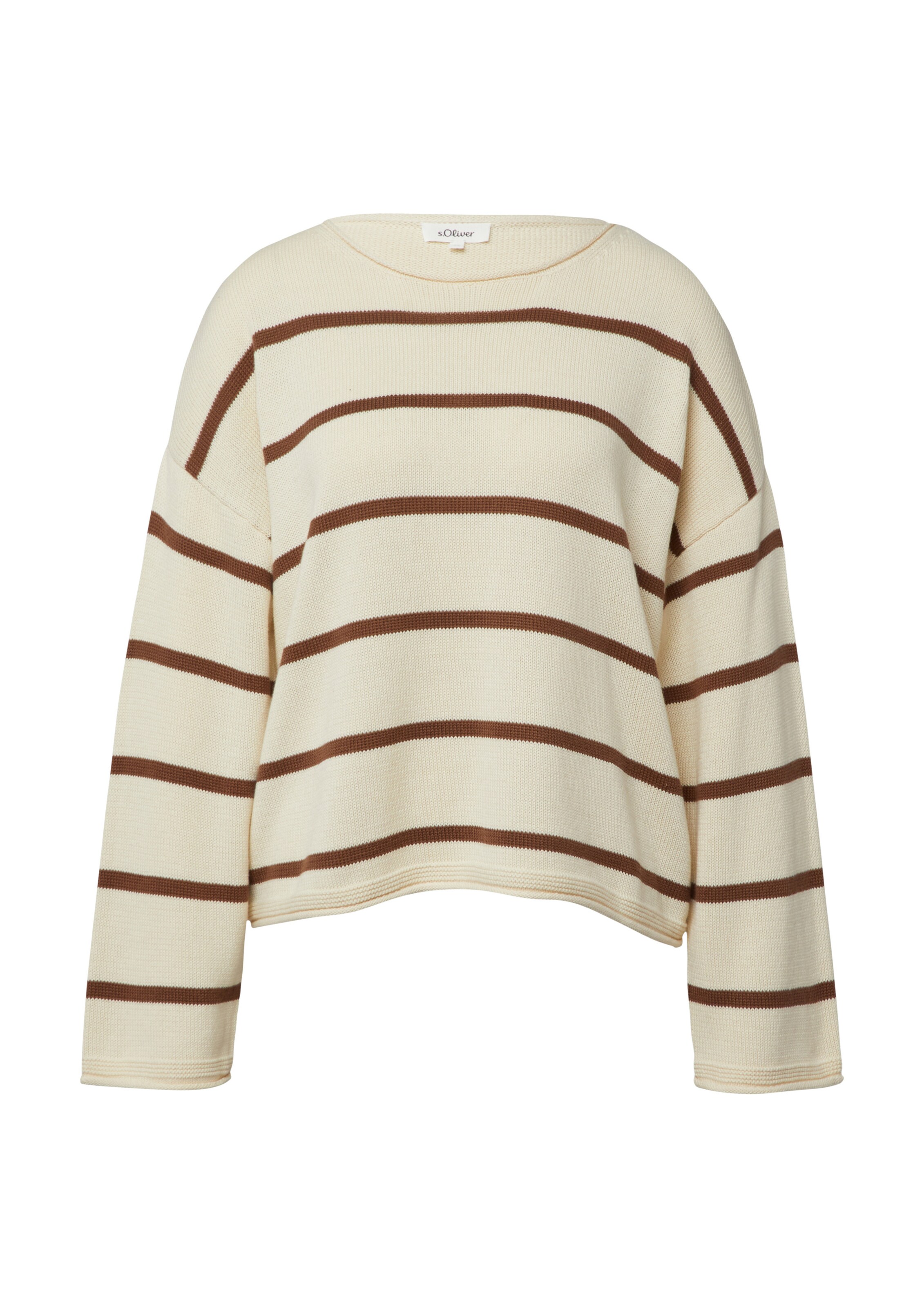 s.Oliver Oversized trui in Beige: voorkant