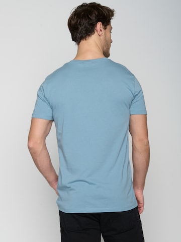 GREENBOMB Shirt 'Nature Getaway' in Blauw
