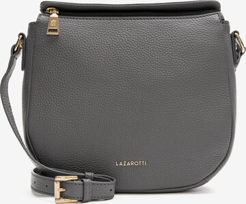 Lazarotti Crossbody Bag in Grey: front