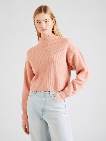 ABOUT YOU Sweater 'Asya' in Orange: front
