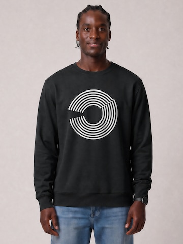 Watapparel Sweatshirt 'Abstract 01' in Zwart: voorkant