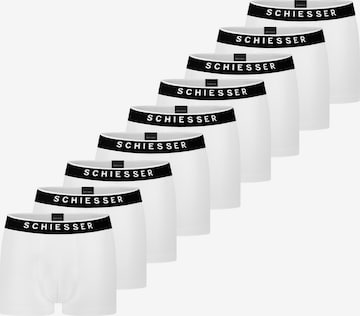 SCHIESSER Boxershorts '95/5 Organic Cotton' in Wit: voorkant