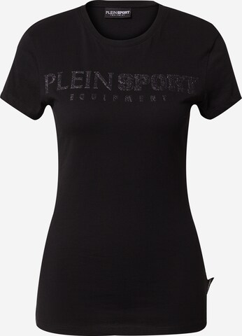 T-shirt Plein Sport en noir : devant