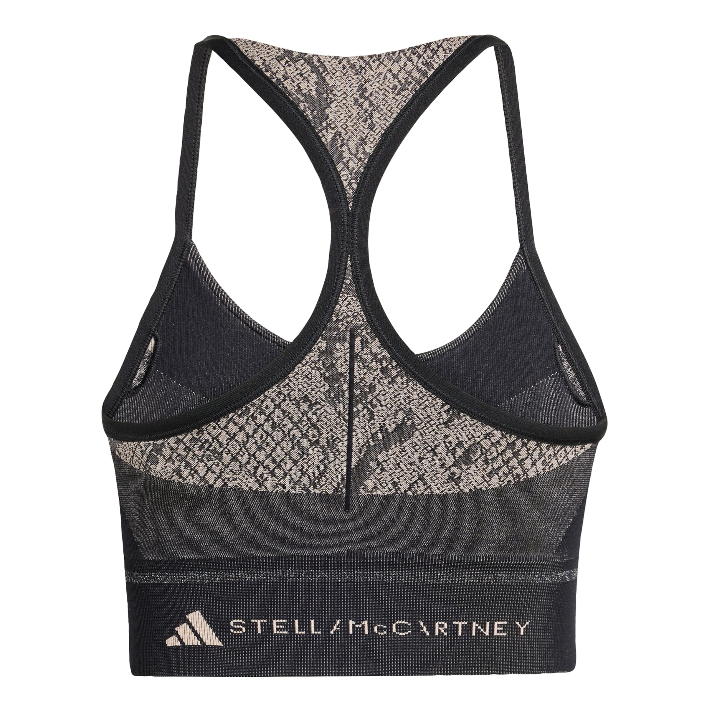 ADIDAS BY STELLA MCCARTNEY - Bustier Sujetador deportivo 'Seamless Yoga' en negro