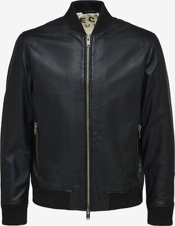 SELECTED HOMMEPrijelazna jakna 'Iconic' - crna boja: prednji dio