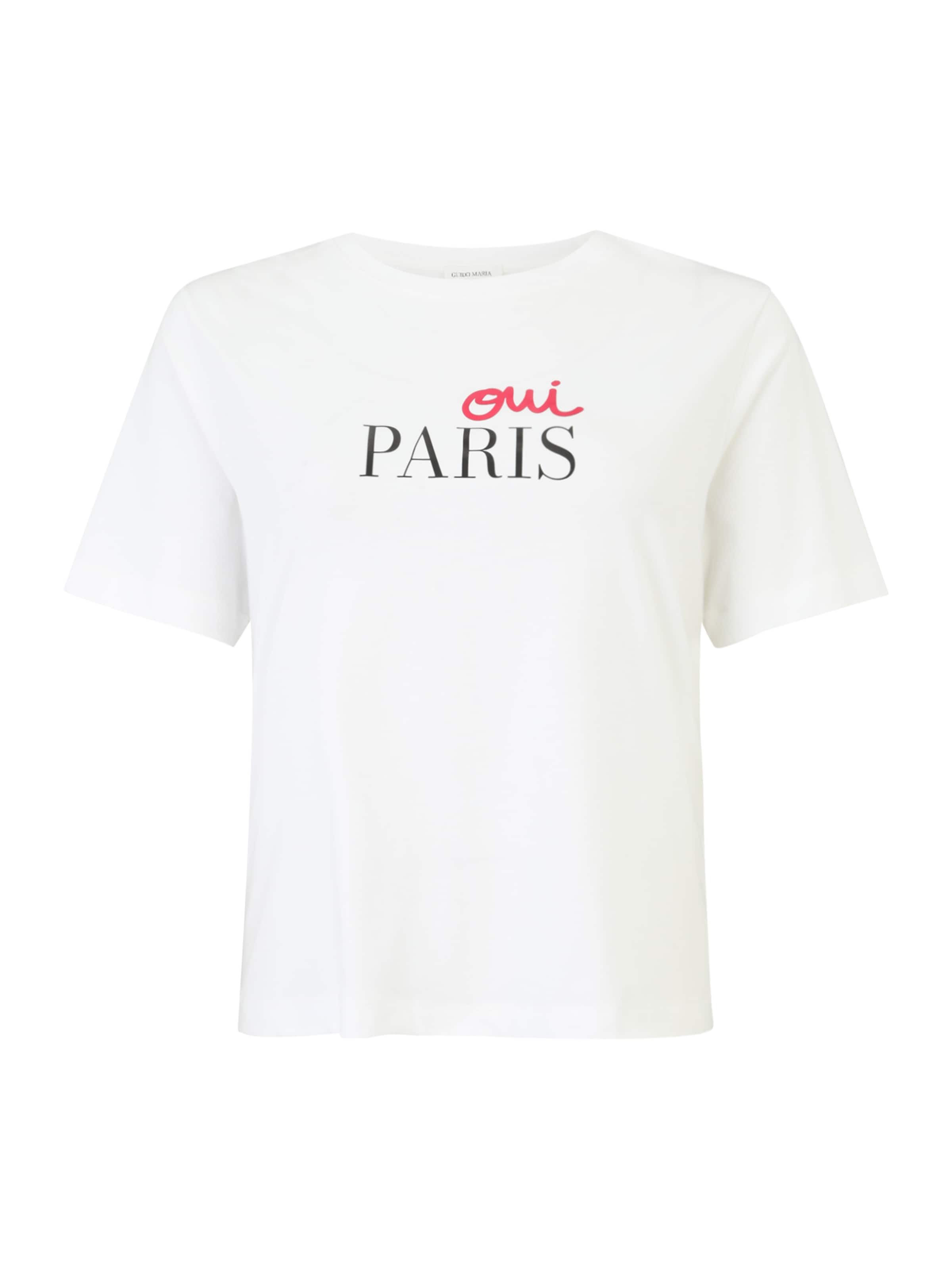 Guido Maria Kretschmer Curvy T-shirt 'Clara' i röd / svart / vit, Produktvy