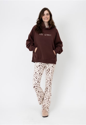 Felpa di OH APRIL in marrone