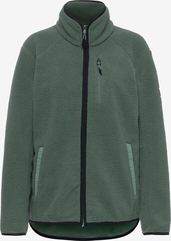 OCK Athletic Fleece Jacket in Green: front