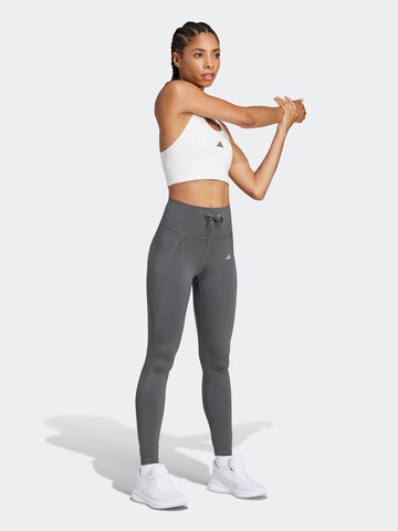 ADIDAS PERFORMANCE Skinny Sportbroek 'Essentials' in Grijs