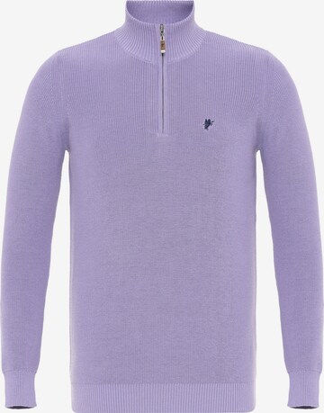 DENIM CULTURE Sweater 'EMILE' in Purple: front