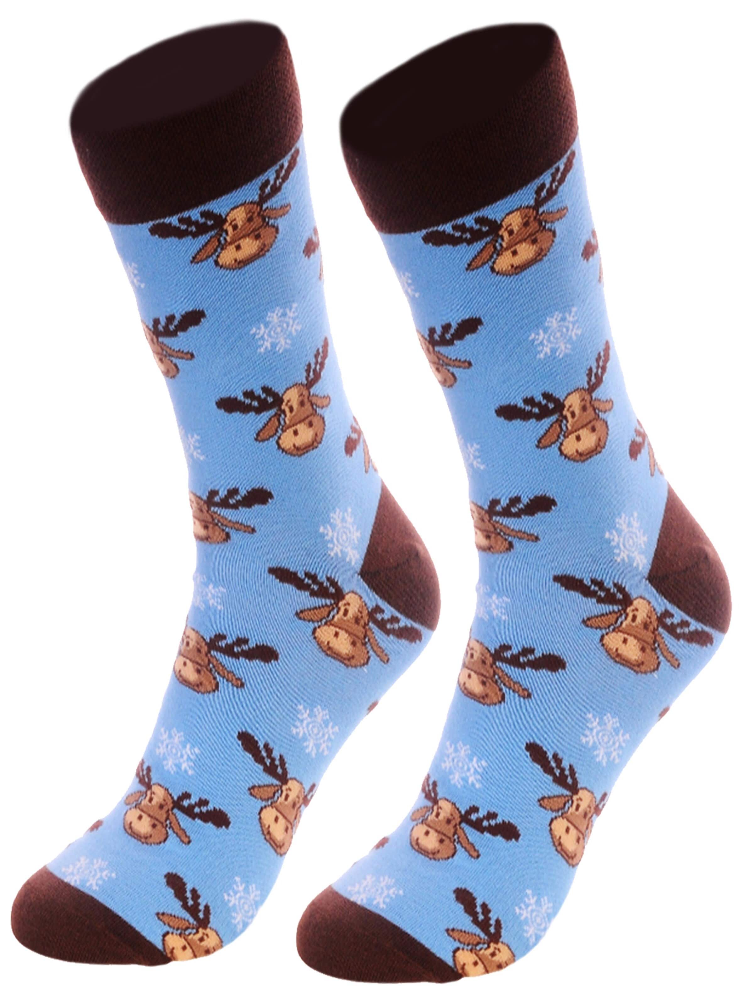 La Bortini Socks in Blue: front