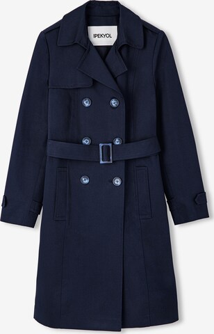 Ipekyol Between-Seasons Coat in Blue: front