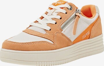 ESPRIT Sneakers laag in Beige: voorkant