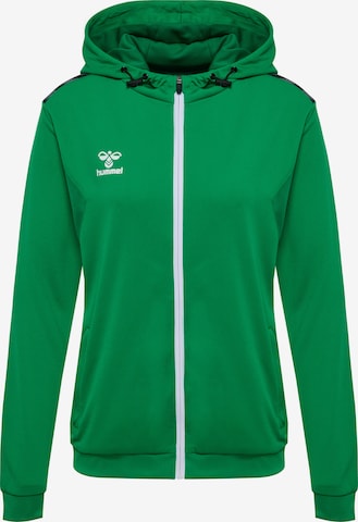 Hummel Sportief sweatvest 'AUTHENTIC PL' in Groen: voorkant